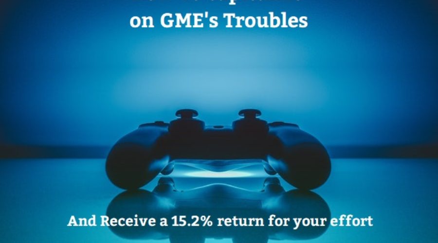 How To capitalize on GME's Troubles (15.2% return in 32 days)